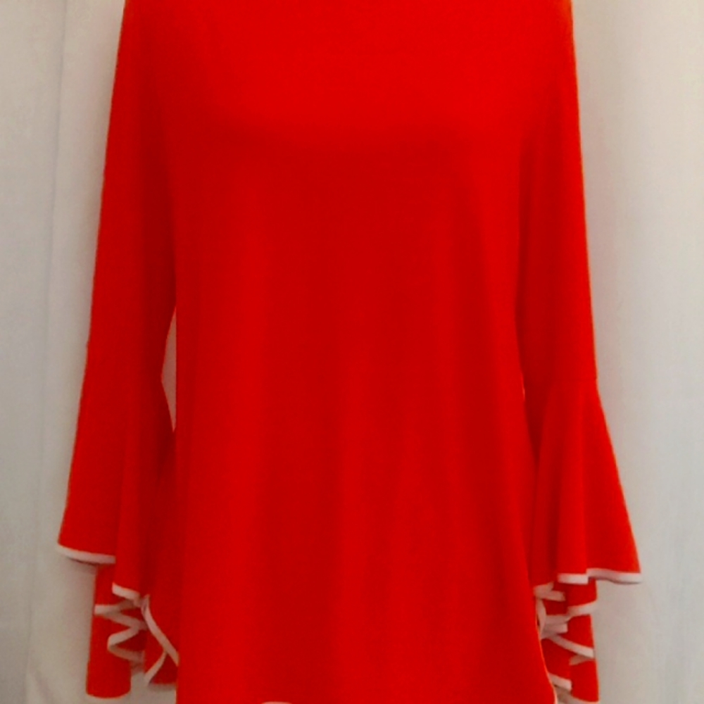 Coco Bianco dress/shirt Size L, deep apricot